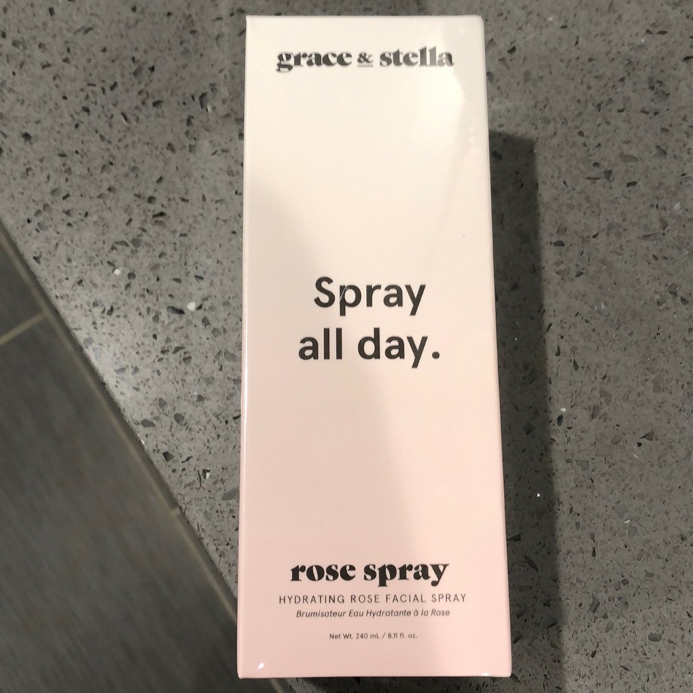 BNIB grace & Stella spray all day rose spray